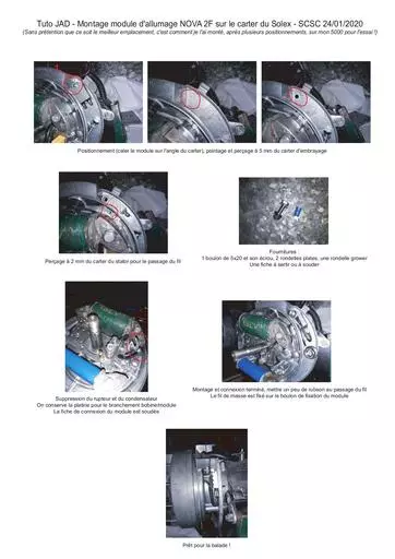 Tuto solex montage module allumage