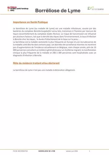 Borreliose  Lyme