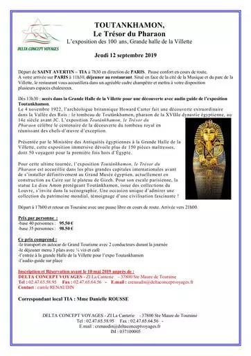 Expo Toutankhamon la villette