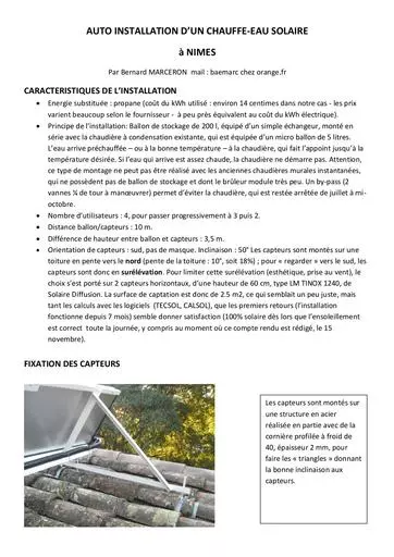 Chauffe eau solaire