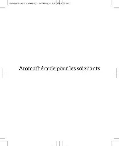 Dunod aromatherapie pour les soignants