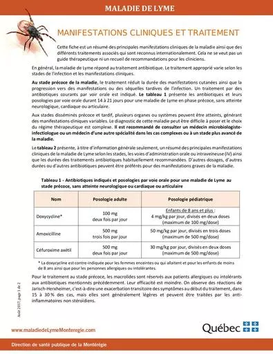 Zoo Traitement maladie Lyme