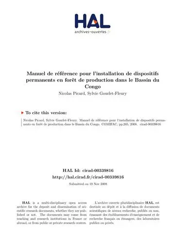 Agroforesterie bassin du congo
