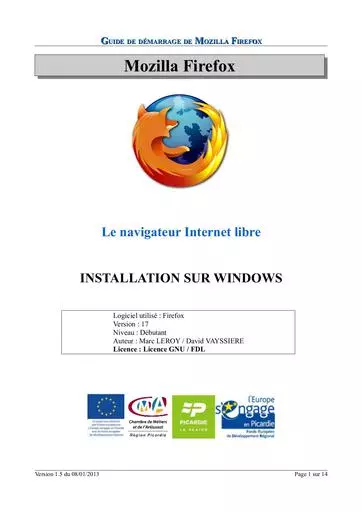 Guide de demarrage firefox