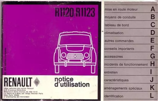 4l 1963 notice entretien n e 912