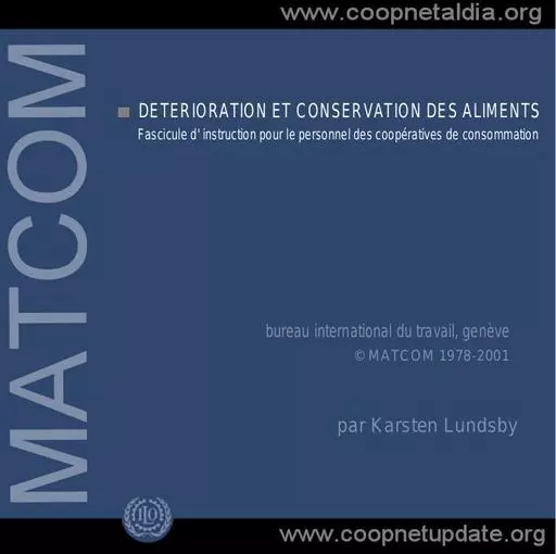 Conservation des aliments bureau international du travail