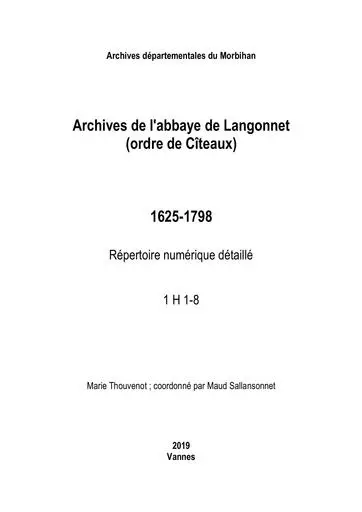 Archives abbaye de langonnet