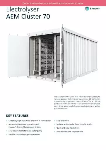 Enapter Datasheet AEM Cluster 70 EN (1)