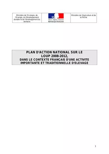 Plan loup 2008 2013 2