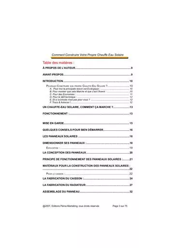 Autoconstruction panneau solaire