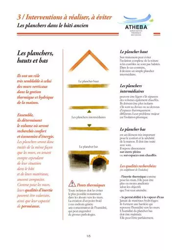 ATHEBA planchers dans le bati ancien