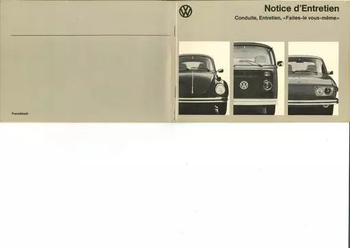 VAG Combi 1974 Notice entretien