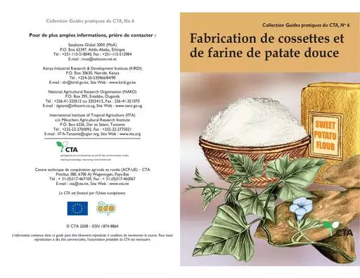 Guide pratique CTA 6   Fabrication de cossettes et de farine de patate douce