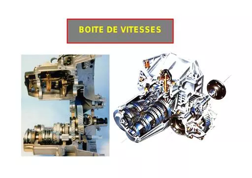 Boite de vitesses   cours automemo