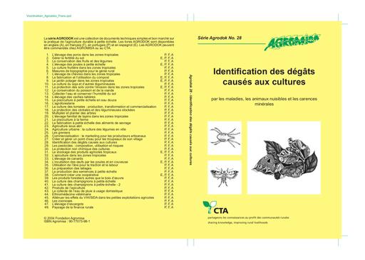 Agrodok   28   Identification des degats causes aux cultures