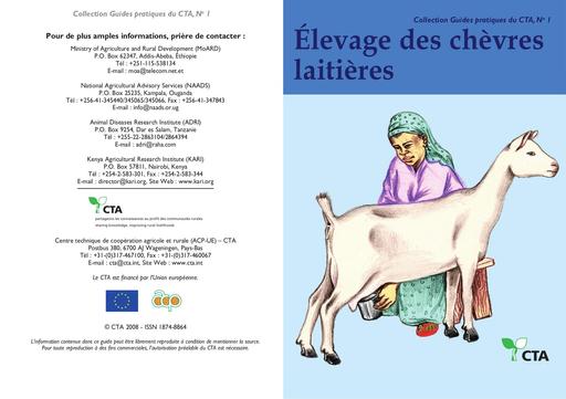 Guide pratique CTA 1   Elevage des chevres laitieres