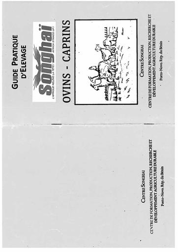Guide ovin et caprin Songhai