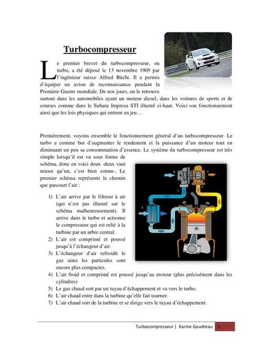 Turbocompresseur sport