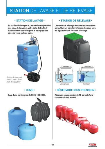 STATION DE LAVAGE ET DE RELEVAGE CRD