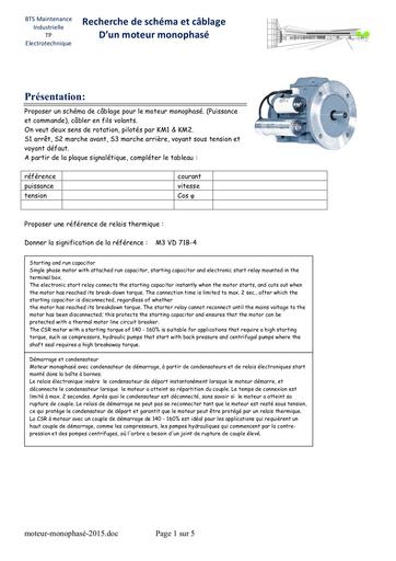 Moteur monophasé 2015