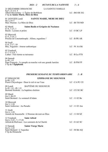 Citeaux 2024 2 lectures de vigiles