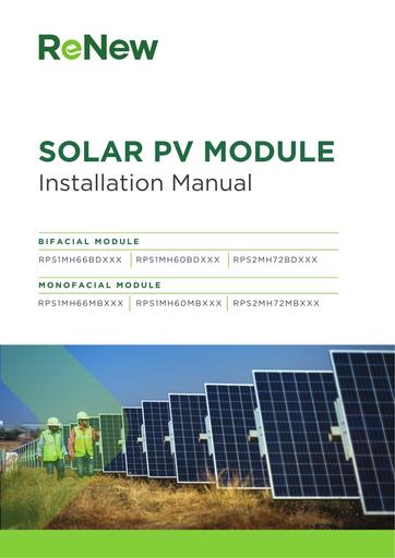 Installation Manual  renew solar module