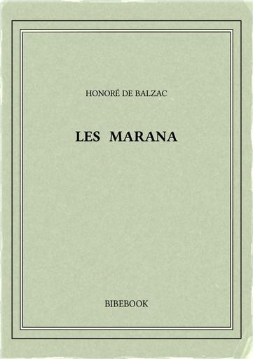 Balzac honore de   les marana