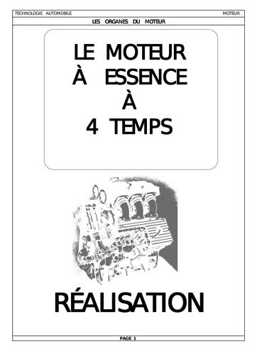 Organes du moteur