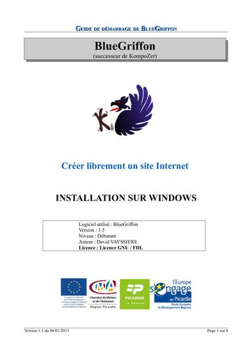 Guide de demarrage bluegriffon