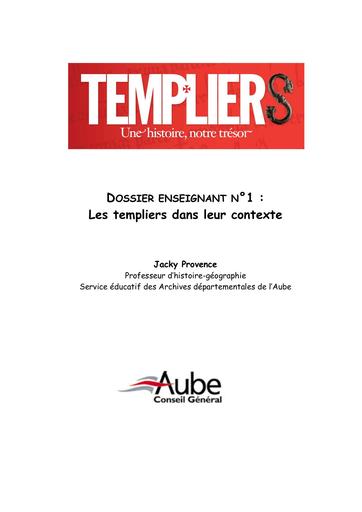 Les Templiers dans leur contexte dossier enseignant
