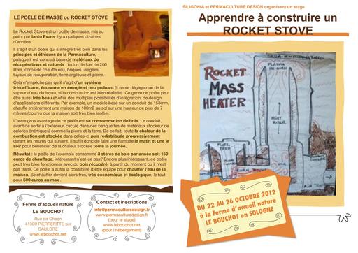Stage rocket stove bouchot 2