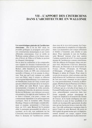 Cisterciens architecture wallonie