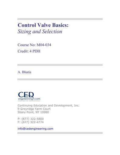 Control Valves Basics   Sizing & Selection