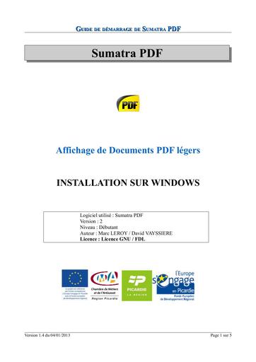 Guide de demarrage sumatrapdf