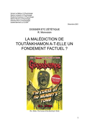 La malediction de Toutankhamon a t elle un fondement factuel