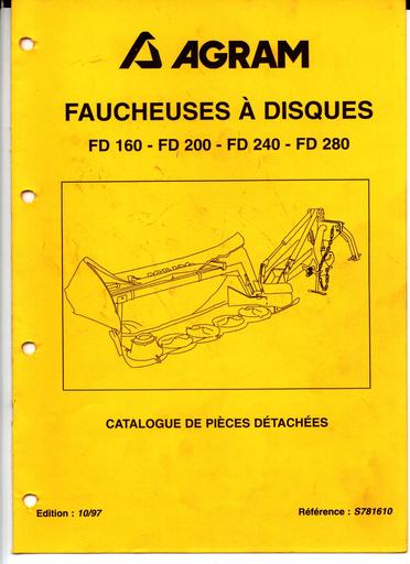 Faucheuse agram fd160 pieces