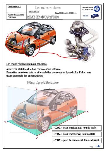 Cours auto trains roulants