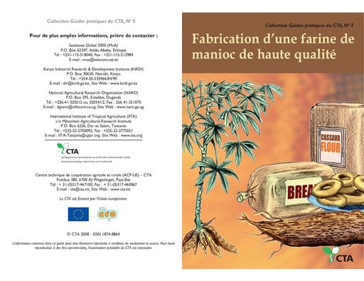 Guide pratique CTA 5   fabrication de farine de manioc