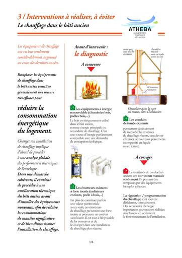 ATHEBA chauffage dans le bati ancien