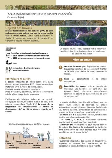 Assainissement par filtres plantés