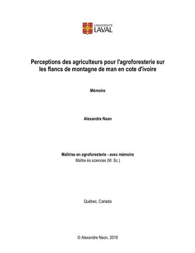 Agroforesterie cote ivoire