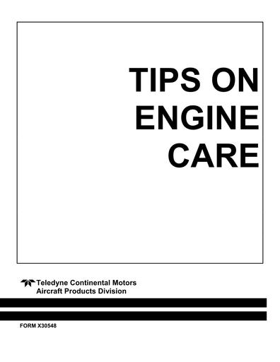 Continental   Tips On Engine Care