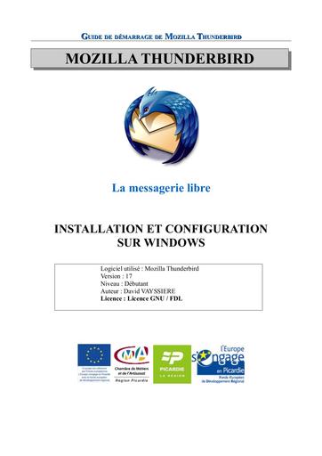 Guide de demarrage thunderbird