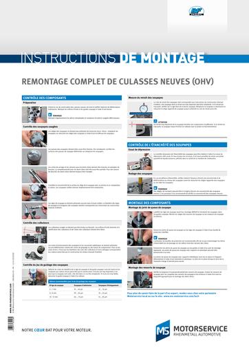 Remontage complet de culasses neuves ohv MS