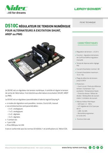 Brochure Leroy Somer D510 fr