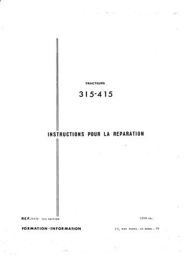 Someca 315 415 reparations