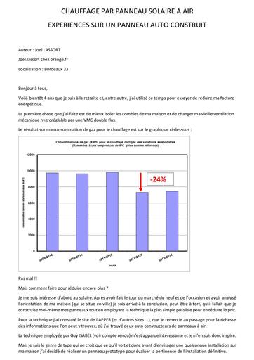 Panneau solaire a air   apper