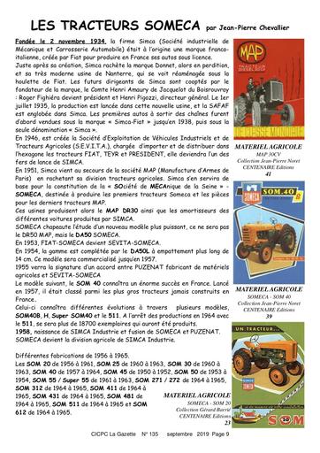 Les tracteurs SOMECA