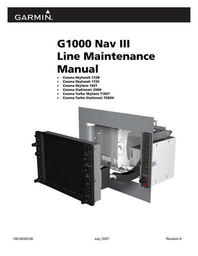 Garmin G1000 Cessna NavIII Line Maintenance Manual Cessna NavIII 2