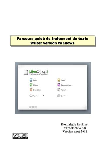 Manuel libreoffice writer
